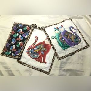 Set of 3 🆕 Kitty kitchen hot pads